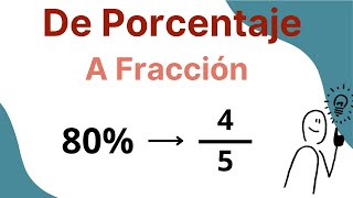 Cómo Convertir Porcentajes a Fracciones 50 a 12 [upl. by Enrak]