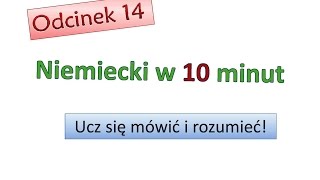 Podstawy niemieckiego 14 Nauka niemieckiego dla początkujących Zacznij mówić po niemieckuOdc 14 [upl. by Bowe824]