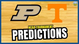 Purdue vs Tennessee PREDICTION  2024 NCAA Tournament Predictions [upl. by Melinde]