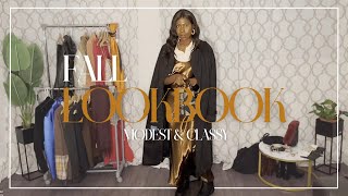 FALL LOOKBOOK  17 outfits pour être MODESTEMENT STYLÉ [upl. by Seek]