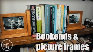 DIY bookends and picture frames in one  step by step build [upl. by Nwahsor]