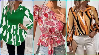 Maravillosas blusas estampadas de verano para mujer para todos los estilos [upl. by Ahsenek]