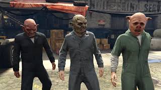 GTA V  Funny mask scene [upl. by Ennobe]