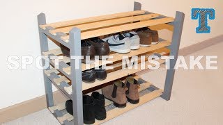 DIY Knock Down Shoe Rack  Home Organization [upl. by Oiril]