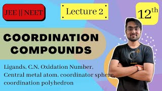 Coordination Compounds  Important Terminologies  Ligands  L 2  JEE NEET  Chemistry Class 12 [upl. by Ttam329]