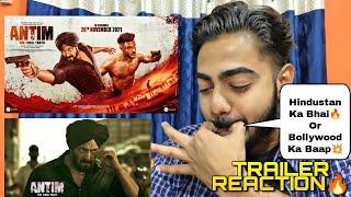 SALMAN KHANS ANTIM TRAILER REACTIONREVIEW🔥 CONTENT  MASS  BLOCKBUSTER💥 AAYUSH SHARMA  SKF [upl. by Ssyla]