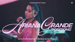 Ariana Grande  positions Live Instrumental  BGV vevo  karaoke video [upl. by Anabelle]