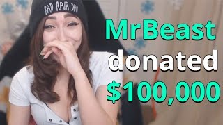 DONATING 100000 TO ATTRACTIVE FORTNITE STREAMERS [upl. by Lindbom714]