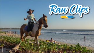 February 15th 2024  Raw Clips  Playa Guiones  Costa Rica  4K  pt1 [upl. by Cynera49]