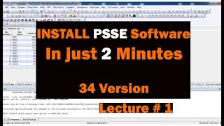 How to Install PSSE software  Install PSSE Software  Power system simulation software [upl. by Shulman808]