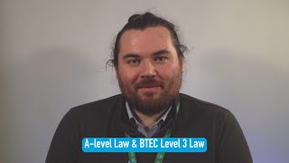 Alevel Law and BTEC Level 3 Law  Course Overview [upl. by Acinoryt]