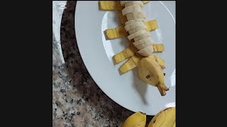 cut banana and serve🍌🍌 FRUITCUTTINGDly trendingvideo [upl. by Allyce422]