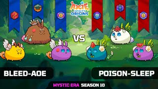 BLEEDAOE vs POISONSLEEP  SEASON 10  AXIE INFINITY ORIGINS [upl. by Eednar]