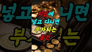 지갑에 넣고 다니면 부자 되는 물건 재물운 지갑 생활풍수 [upl. by Mattox]