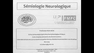 Semiologie Neurologique  Examen clinique FMPC [upl. by Odoric]