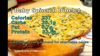 Spinach Omelette Recipe  Healthy Breakfast  Easy Breakfast  Egg White Omelette  Palak Omelette [upl. by Immat]