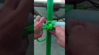 How to tie clove hitch knot shortshortvideo [upl. by Kata]