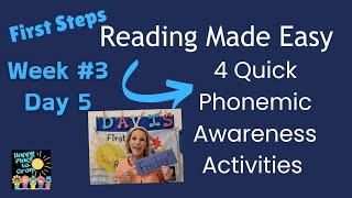 4 Fast Phonemic Awareness Activities Week 3 Day 5 happyplacetogrow [upl. by Anhcar]