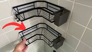 Transform Your Shower Space AKTECKE Corner Shower Caddy Installation amp Review [upl. by Ellehsem]