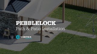 PebbleLock  Path amp Patio Paving  Easy Install Guide [upl. by Atnomed429]