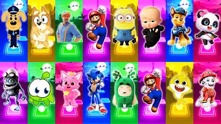 Pinkfong All Video Megamix 🆚 Sonic 🆚 Minions 🆚 Baby Shark 🎶 Who Will Win [upl. by Nipsirc570]