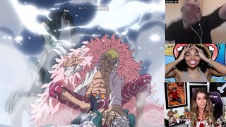 Aokiji Saves Smoker Reaction Mashup Doflamingo VS Smoker amp Aokiji [upl. by Hauger79]