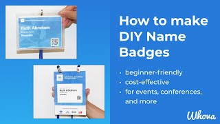 How to make DIY Event Name Badges [upl. by Enilekaj334]