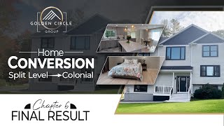 Converting a Split Level Home to Colonial  Before and after Final Results  Episode 6 [upl. by Dlaregztif]