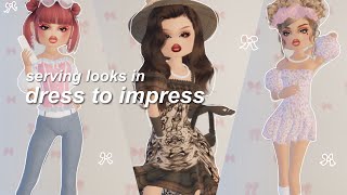 serving LOOKS in dress to impress ✧  roblox [upl. by Cairns]