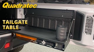 Quadratec Tailgate Table Review amp Install for 20072018 Jeep Wrangler JK and 2018 Wrangler JL [upl. by Aicerg]