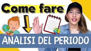 ANALISI del PERIODO in italiano come individuare una frase Principale Coordinata e Subordinata 🇮🇹 [upl. by Farrand]