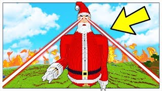 BABBO NATALE GIGANTE DISTRUGGE MINECRAFT ITA [upl. by Enrico]