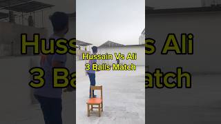 Hussain vs Ali 3 Balls Match  Crickflix cricket shorts cricketshorts [upl. by Lilac]