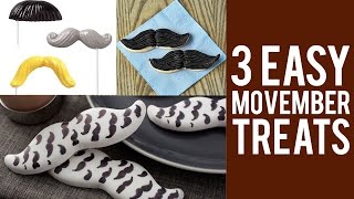 3 Easy Mustache Treats for Movember [upl. by Dahsar20]