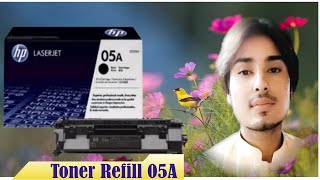 How To Cartridge Refill 05A Hp laserjet CE505A Refiling Printer Tech [upl. by Trela]