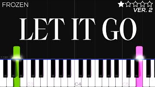 Frozen  Let It Go  EASY Piano Tutorial [upl. by Gordy]