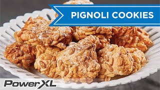 Authentic Italian Pignoli Cookies  PowerXL Air Fryer Oven Recipes [upl. by Kryska]