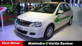 Mahindra EVerito Electric CarReview 2016 First Drive [upl. by Arlie]