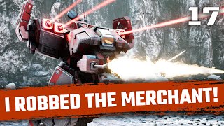 Betray Merchant  MASSIVE Reward  Mechwarrior 5 Mercenaries Modded  YAML  The Dragons Gambit 17 [upl. by Aisatsana]