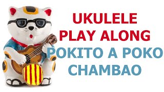 Pokito a poko  Chambao  Ukulele cover and Play along with chords and lyrics [upl. by Itagaki]