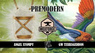 🇬🇧 Premodern Angel Stompy vs GW Terrageddon [upl. by Ahsatan]