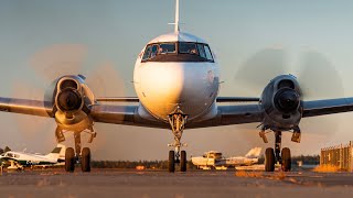 ONLY CV5800 IN CANADA 67 YearOld Convair CV5800 Startup amp Takeoff From YYJ [upl. by Herriott32]