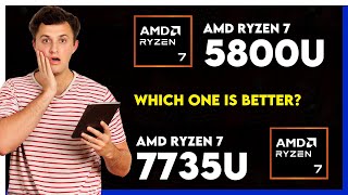 AMD Ryzen 7 5800U vs AMD Ryzen 7 7735U Comparison [upl. by Sobel927]