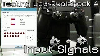 How to Test Dualshock 4 Input Signals on PC [upl. by Gnidleif]