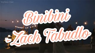 Binibini Lyrics  Zach Tabudlo [upl. by Namyh]