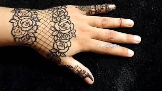 Easy Arabic Henna Designs For Beginners  Beginners Mehndi for Eid 2024 [upl. by Ellett422]