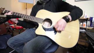 Takamine EG340C LH lefthanded acoustic guitar demotest [upl. by Okir61]