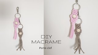 DIY MACRAME  Porte clef en macramé [upl. by Aeirdna182]