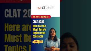 Important Topics to revise in Contracts clat2025 clatpreparation clatrevision [upl. by Yenettirb119]