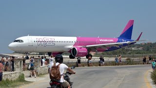 Skiathos Airport Summer 2024 Best bits Jetblast and low landings compilation Planespotting in 4K [upl. by Ayanahs]